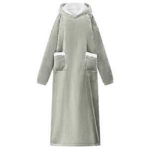 vidaXL Filt-hoodie Gr&aring; M Fleece och Flanell
