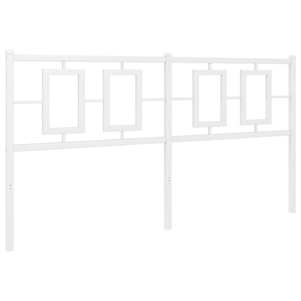 vidaXL Ers&auml;ttningsgavel metall vit 160 cm