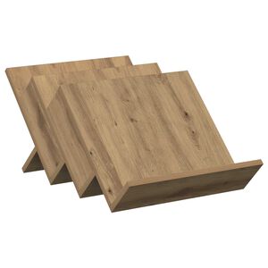 vidaXL Tidningshylla Artisan Ek 53 x 40 x 28,5 cm Konstruerat tr&auml;