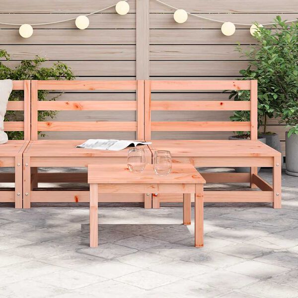 vidaXL Mittensoffor 2 st 70x70x67 cm massivt douglastr&auml;