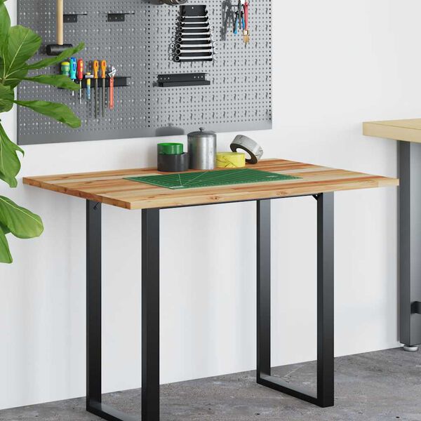 vidaXL Bordsskiva behandlad 100x80x2 cm massivt akaciaträ