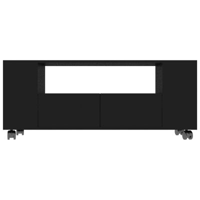 vidaXL Tv-bänk svart 120x35x48 cm konstruerat trä