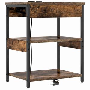 vidaXL Nattduksbord R&ouml;kt ek 41 x 31 x 51 cm Konstruerat tr&auml;