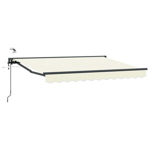 vidaXL Elektrisk Retraktabel Markis Kr&auml;m och antracit 2,5 x 2 m