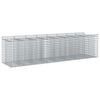 vidaXL Gabion upph&ouml;jd s&auml;ng 4 st 400 x 100 x 100 cm Galvaniserat st&aring;l