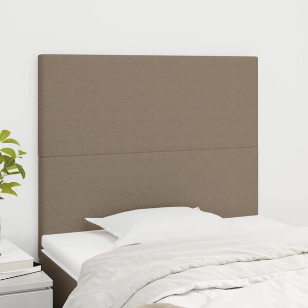 vidaXL S&auml;nggavel taupe 100x5x118/128 cm tyg