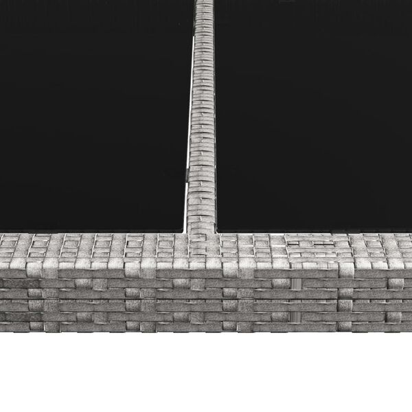 vidaXL Matbord f&ouml;r tr&auml;dg&aring;rden gr&aring; 200x150x74 cm konstrotting