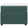 vidaXL Ramsäng med madrass mörkgrön 90x190 cm sammet