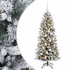 vidaXL Konstgjord julgran med julkulor 150 cm 150 LED-lampor Varmvit