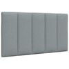 vidaXL Headboard Cushion "Hanko" Light Grey 80 cm Fabric