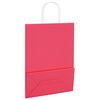 vidaXL Pappersp&aring;sar 50 st med handtag rosa 26x12x35 cm