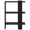 vidaXL Hyllsystem Svart Ek 52 x 25 x 71,5 cm Konstruerat tr&auml;