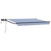 vidaXL Manuell utdragbar markis med LED-lampor 2,5 x 2 m