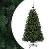 vidaXL Konstgjord julgran med julkulor 120 cm 150 LED-lampor Varmvit