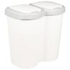 vidaXL Soptunna Vit 49,5 x 30 x 46,5 cm PP