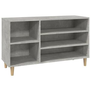 vidaXL Skosk&aring;p betonggr&aring; 102x36x60 cm konstruerat tr&auml;