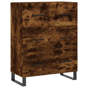 vidaXL Sk&auml;nk r&ouml;kf&auml;rgad ek 69,5x34x90 cm konstruerat tr&auml;