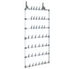 vidaXL H&auml;ngande skost&auml;ll silver 66x13x139 cm