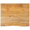 vidaXL Bordsskiva 90x80x3,8 cm levande kant massivt mangotr&auml;