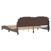 vidaXL Bed Frame "Viana" without Mattress Brown 200x200 cm Faux Leather