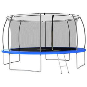 vidaXL Studsmatta rund 460x80 cm 150 kg