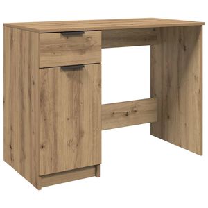 vidaXL Skrivbord artisan ek 100x50x75 cm konstruerat tr&auml;