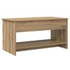 vidaXL Kaffeebord Artisan Ek 80 x 50,5 x 41,5 cm Konstruerat tr&auml;