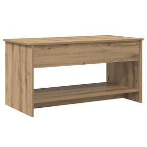 vidaXL Kaffeebord Artisan Ek 80 x 50,5 x 41,5 cm Konstruerat tr&auml;