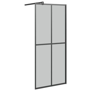vidaXL Duschv&auml;gg 80x195 cm m&ouml;rkt h&auml;rdat glas