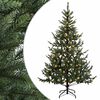 vidaXL Plast Hingad Julgran 180 cm 300 LED-lampor Varmvit