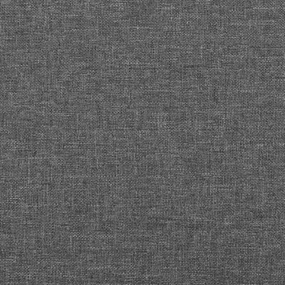 vidaXL Ramsäng med madrass mörkgrå 120x200 cm tyg