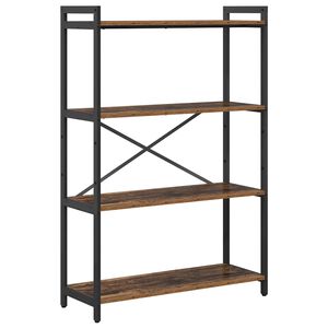 vidaXL Hyllsystem 80 x 30 x 120 cm Konstruerat tr&auml; Gammalt tr&auml;