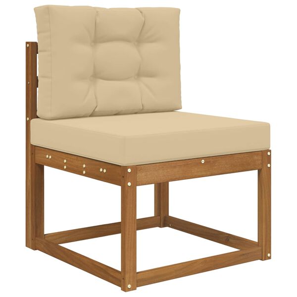 vidaXL Utomhus Soffa Kudde 2 pcs Beige Polyester