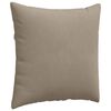 vidaXL Sofakuddar 2 pcs Taupe 60 x 60 cm tyg