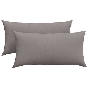 vidaXL Sofakuddar 2 pcs Taupe 80 x 40 cm tyg
