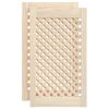 vidaXL Skåpluckor gallerdesign 2 st 39,5x69 cm massiv furu