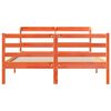 vidaXL S&auml;ngram utan madrass vaxbrun 140x190 cm massiv furu