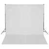 vidaXL Fotostudio med lampor, bakgrund och reflexskärm