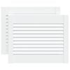 vidaXL Sk&aring;pluckor lamelldesign 2 st vit 39,5x49,4 cm massiv furu