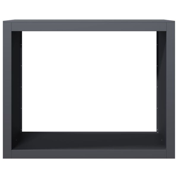 vidaXL Vedst&auml;ll antracit 100x40x80 cm st&aring;l