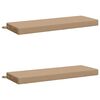vidaXL B&auml;nk Kuddar SOEST 2 st 100% Polyester Sand 110 x 40 x 8 cm