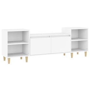vidaXL Tv-b&auml;nk vit 160x35x55 cm konstruerat tr&auml;