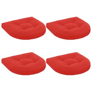 vidaXL 4-delade Sittdynor 4 st 100% Polyester R&ouml;d 40 x 40 x 5 cm