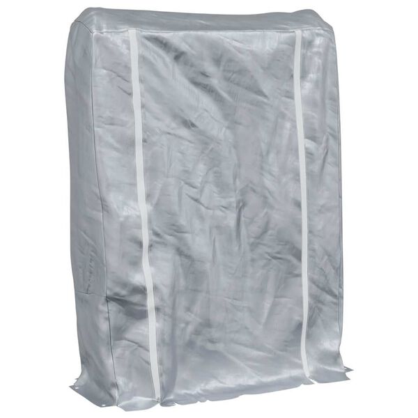 vidaXL Vedst&auml;ll med regnskydd 100x25x150 cm galvaniserat st&aring;l