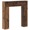vidaXL Eldstadsram Gammalt tr&auml; 102 x 18 x 100,5 cm Konstruerat tr&auml;