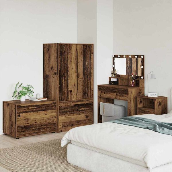 vidaXL F&ouml;rvaringssk&aring;p Gammalt tr&auml; 80 x 48 x 57 cm Konstruerat tr&auml;