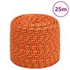 vidaXL B&aring;tlina orange 6 mm 25 m polypropylen