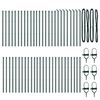 vidaXL Stängselstolpe Övrigt 52 pcs Grön 3,2 x 3,2 x 120 cm Stål