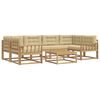 vidaXL Utomhussoffset 5 st Vit och Beige