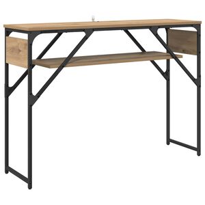 vidaXL Konsolbord Artisan Ek Konstruerat tr&auml; 105x30x75cm